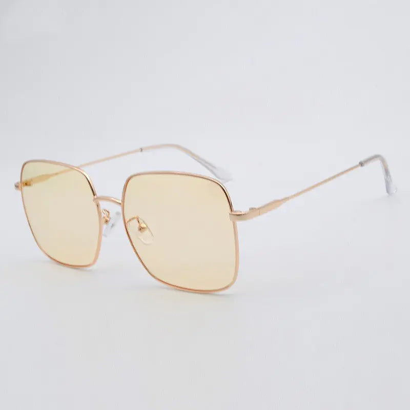 Fashion Retro Metal Blue Light Blocking Glasses