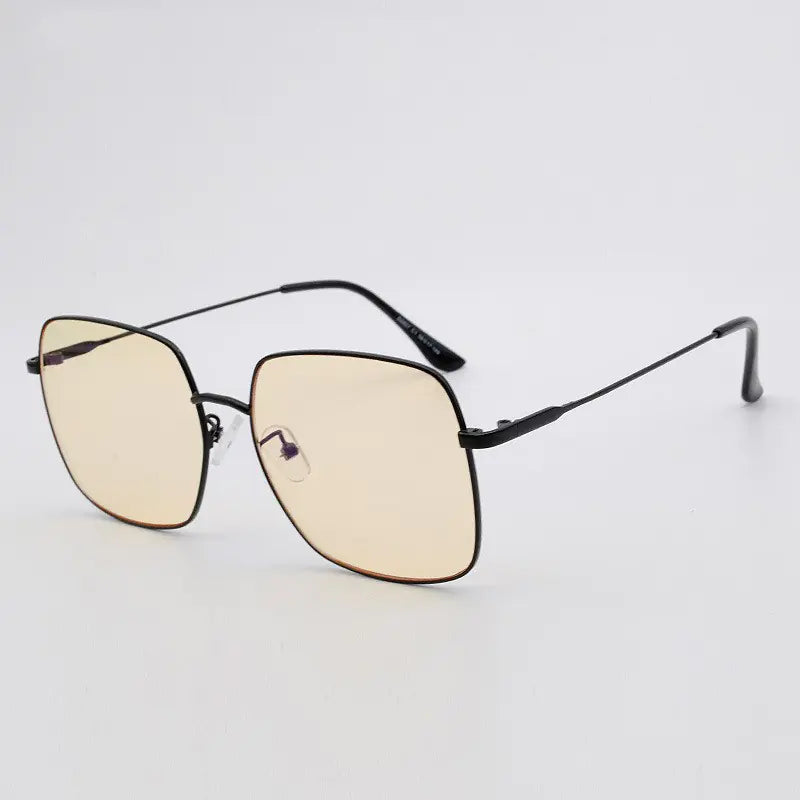 Fashion Retro Metal Blue Light Blocking Glasses