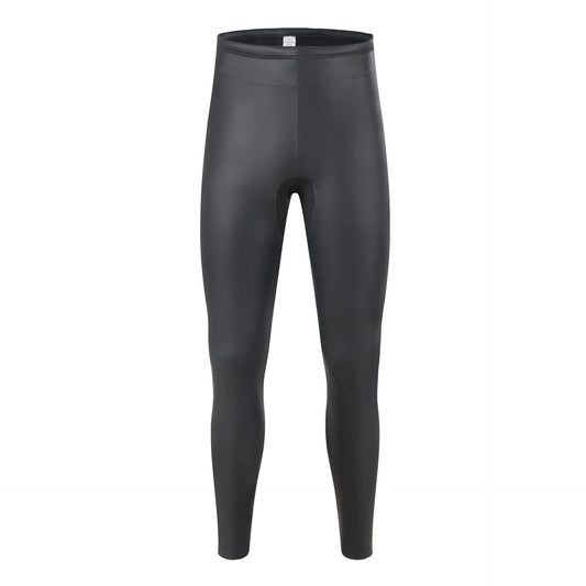 Black diving pants on a white background
