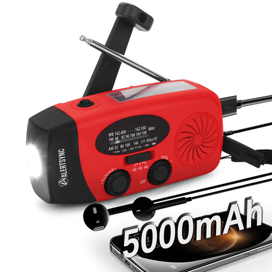 Emergency Solar Hand Crank AM/FM NOAA Weather Radio